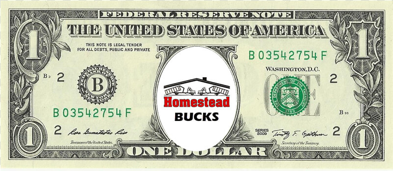 Homestead Bucks Referral Rewards   Dollar Bill  HD Png DownloadTransparent PNG