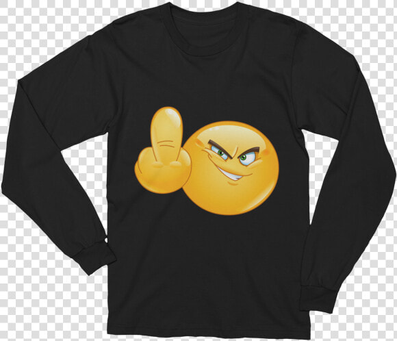 Unisex Middle Finger Emoji Long Sleeve T shirt   Eat Like A Beast  HD Png DownloadTransparent PNG