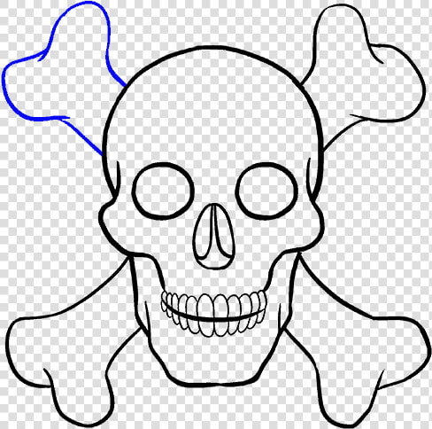 How To Draw A Skull Step By Step Tutorial Easy Drawing   Easy Small Skull Drawing  HD Png DownloadTransparent PNG