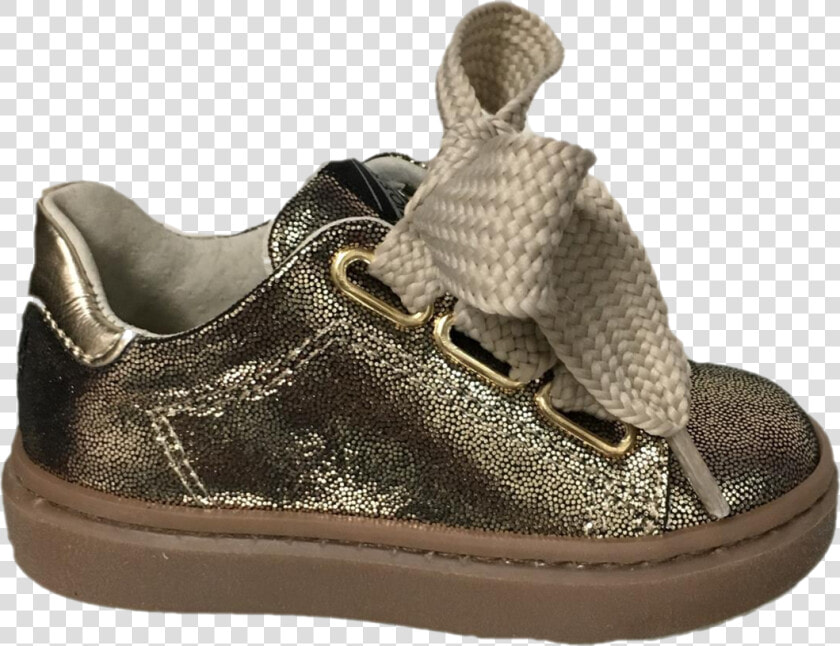 Shoe B 76 Gold Lace Sneaker   Outdoor Shoe  HD Png DownloadTransparent PNG