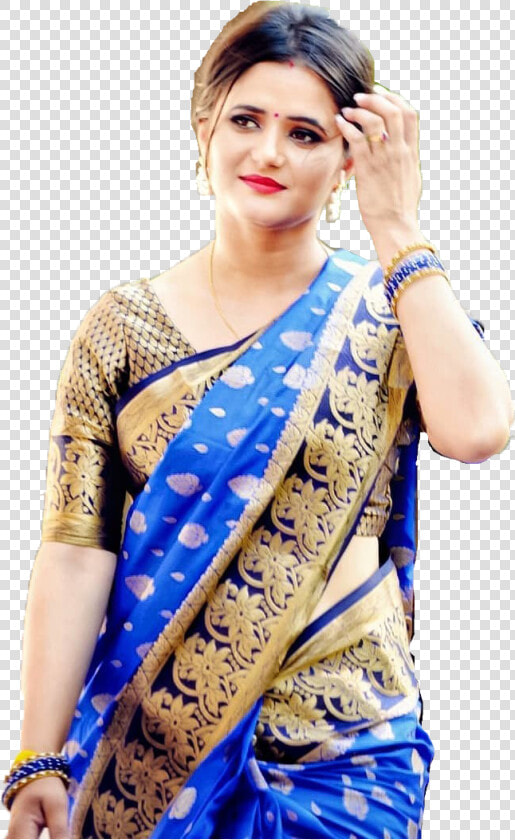 Anjali Raghav Png Free Images   Anjali Raghav In Saree  Transparent PngTransparent PNG