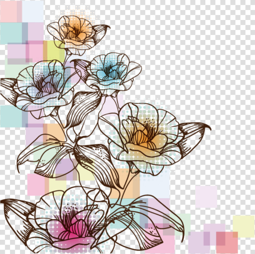 Ftestickers Watercolor Flowers Illustration Abstract   High Resolution Free Watercolor Flower  HD Png DownloadTransparent PNG