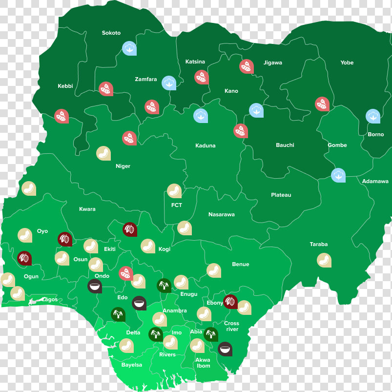 Map Of Nigeria Clip Art   Nigeria Map Icon Png  Transparent PngTransparent PNG