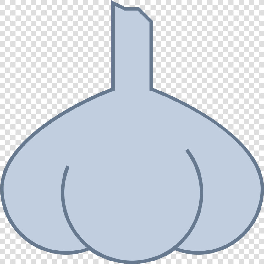 The Icon Is A Simple Depiction Of A Head Of Garlic   Line Art  HD Png DownloadTransparent PNG