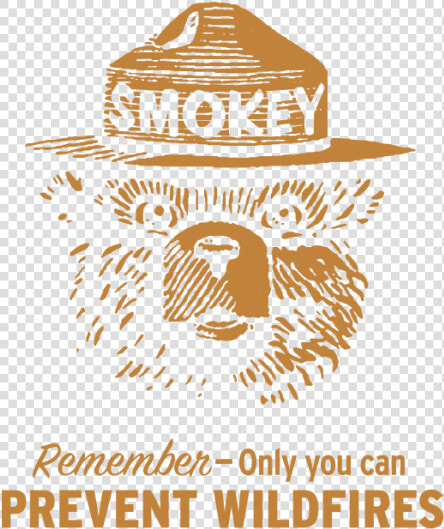 Smokey The Bear Is On His Watch   Smokey The Bear Stencil  HD Png DownloadTransparent PNG