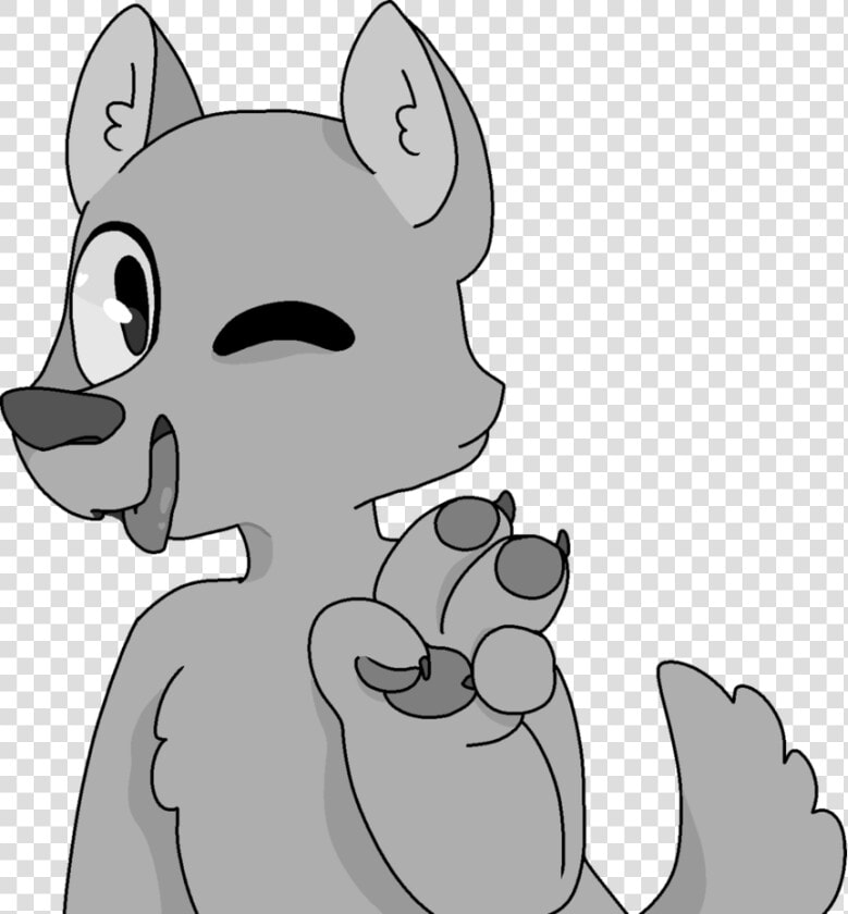 Drawn Furry Coyote   Cute Furry Wolf Base  HD Png DownloadTransparent PNG