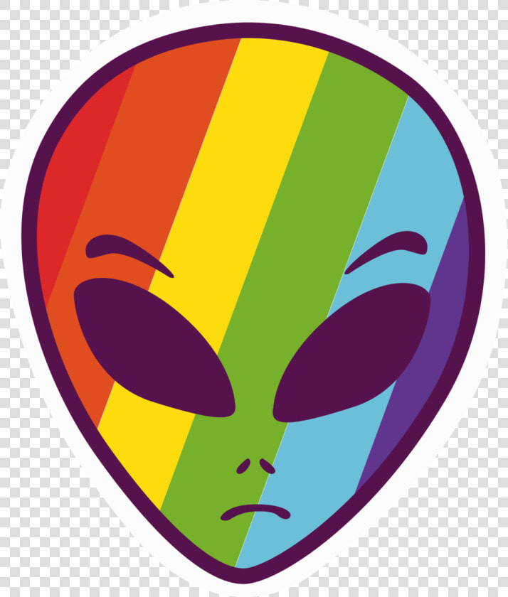 Transparent Alien Face Png   Rainbow Alien Png  Png DownloadTransparent PNG