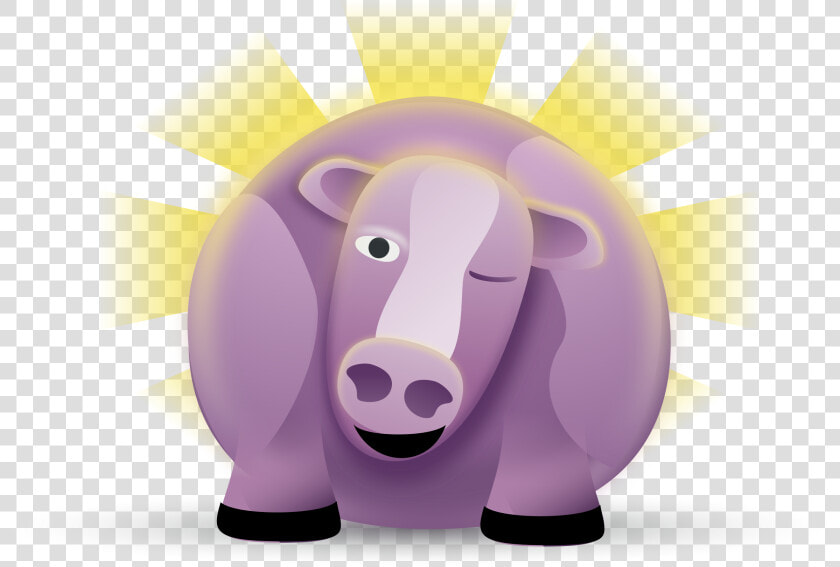 Prosperity Cow Clip Arts   Fat Purple Cow  HD Png DownloadTransparent PNG