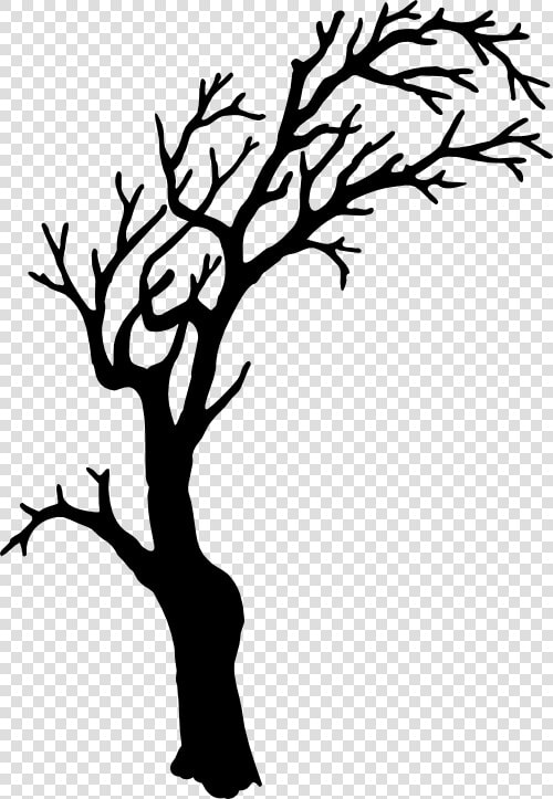 Spooky Tree Clipart   Creepy Tree Silhouette Png  Transparent PngTransparent PNG