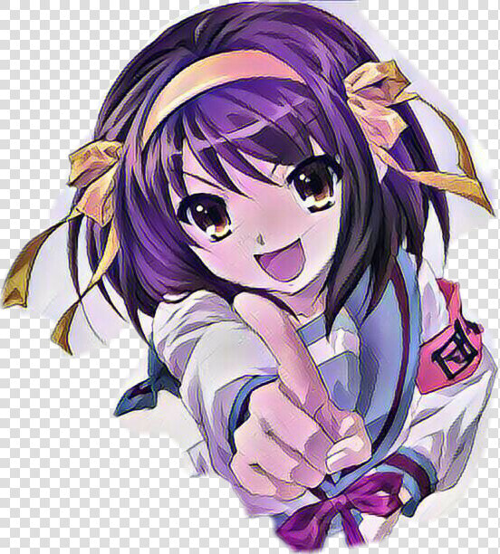  haruhi Suzumiya   Melancholy Of Haruhi Suzumiya Poster  HD Png DownloadTransparent PNG