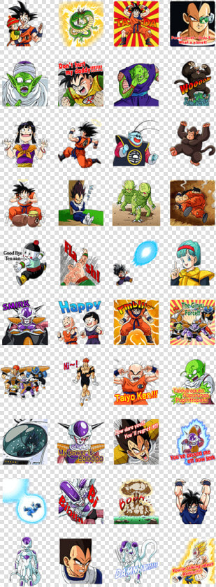 Dragonball Z Saiyan amp frieza Saga Line Sticker Gif  amp    Line Dragon Ball Z Stickers  HD Png DownloadTransparent PNG