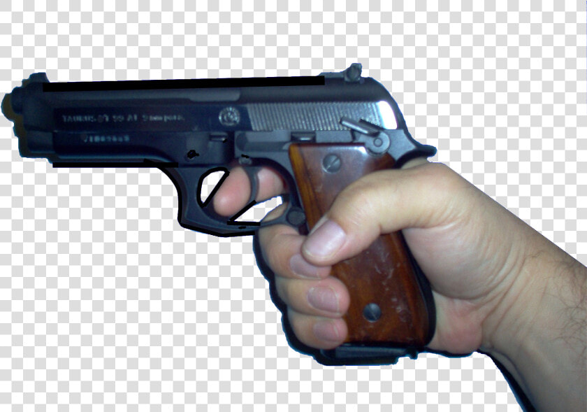 Firearm Revolver Weapon Beretta M9 Pistol   Hand With Gun Transparent  HD Png DownloadTransparent PNG