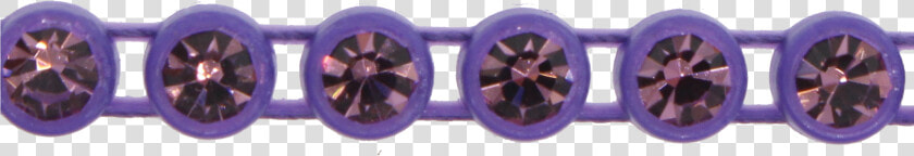 Preciosa Rhinestone Plastic Banding 1 Row Ss13 Purple light   Circle  HD Png DownloadTransparent PNG