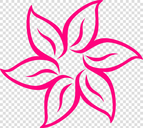 Pink Flower Svg Clip Arts   Star Flower Clipart  HD Png DownloadTransparent PNG