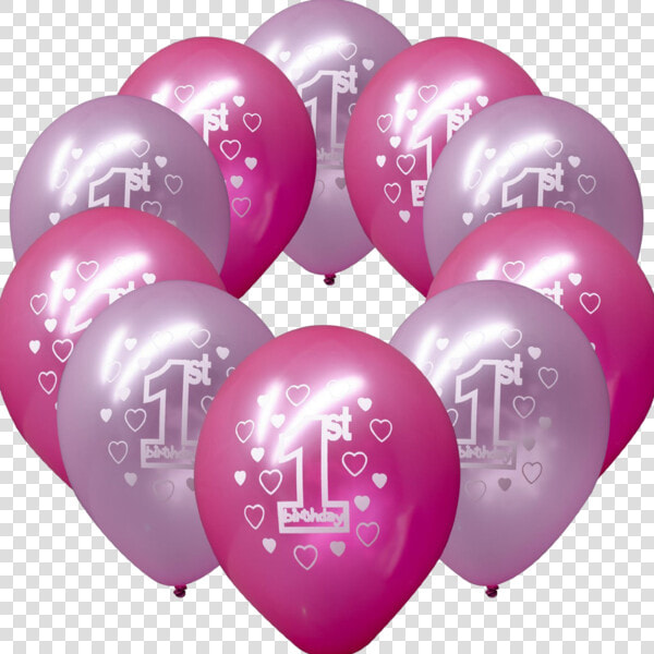 Happy 1st Birthday Party 11 Pearlised Printed Latex   Happy 1st Birthday Balloon Printing  HD Png DownloadTransparent PNG