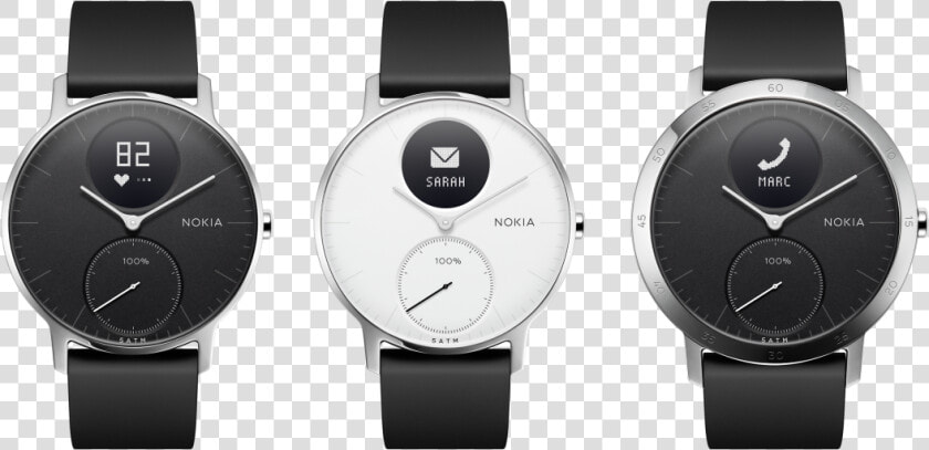 Nokia S Steel Hybrid Smartwatch   Nokia Steel Hr Test  HD Png DownloadTransparent PNG