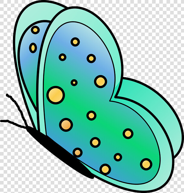 Green Butterfly Clip Art   Cartoon Flying Butterfly Clipart  HD Png DownloadTransparent PNG