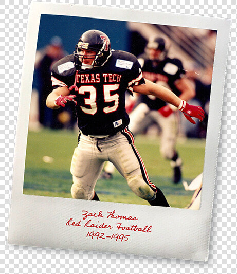 Texas Tech Football  Zach Thomas  1992 1995  HD Png DownloadTransparent PNG