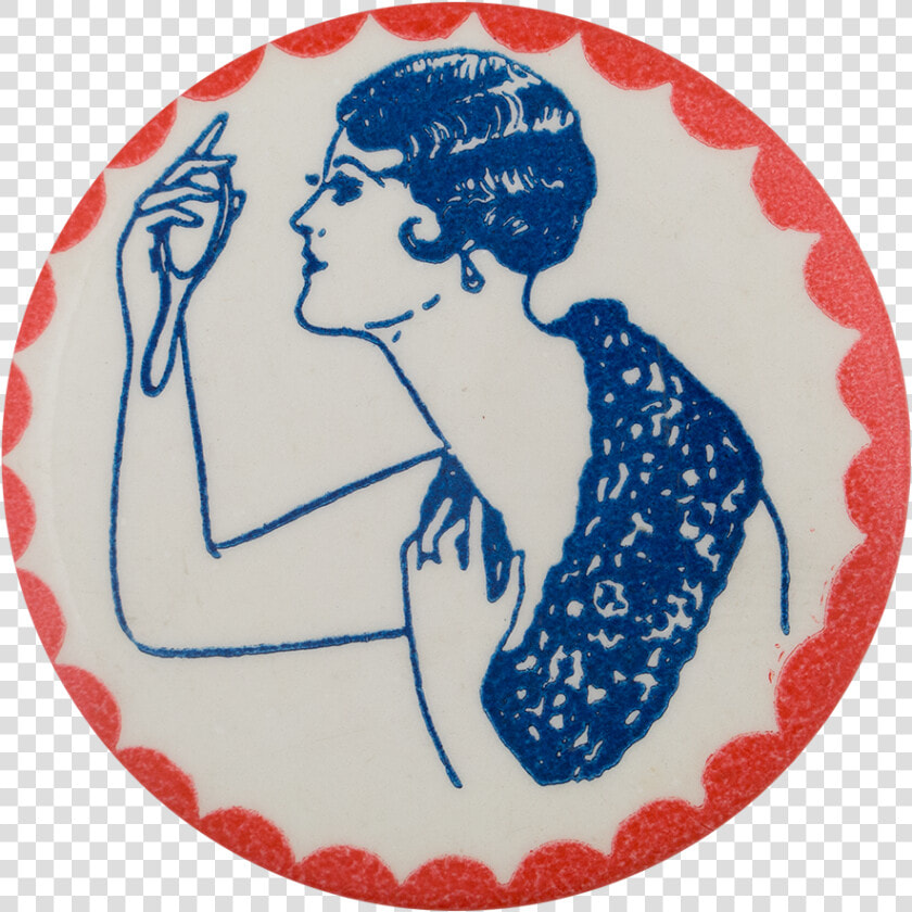 1920s Flapper In Blue Art Button Museum   Illustration  HD Png DownloadTransparent PNG