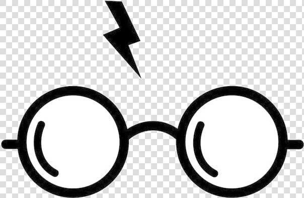 Harry Potter Glasses Graphics Design Dxf Eps Cdr Ai   Transparent Background Harry Potter Png  Png DownloadTransparent PNG