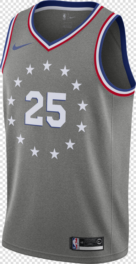 Nike Nba Philadelphia 76ers Ben Simmons Swingman Jersey   Sixers City Edition Jersey  HD Png DownloadTransparent PNG