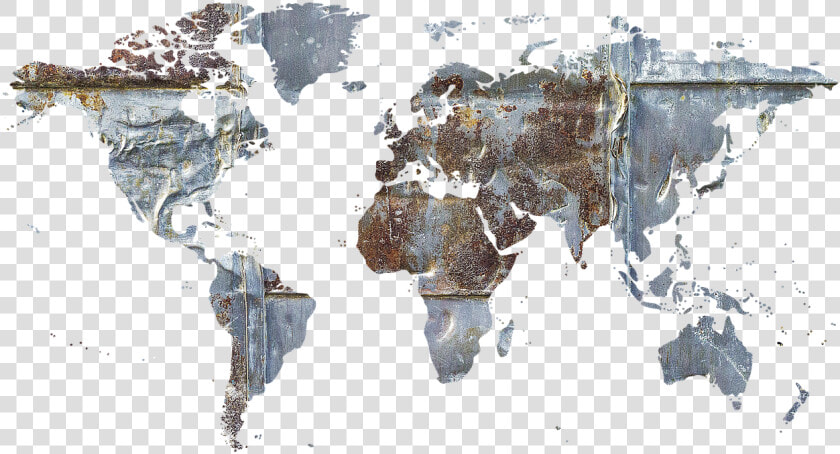 Metal Stainless Old Free Photo   World Map  HD Png DownloadTransparent PNG