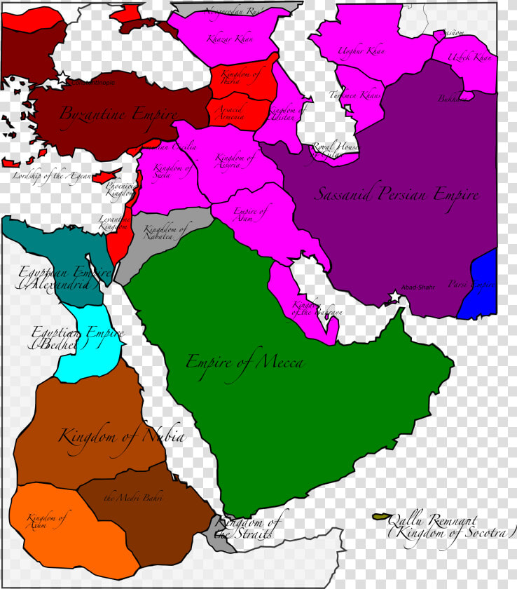 Middle East After Qallu Collapse   Alternative History Middle East  HD Png DownloadTransparent PNG