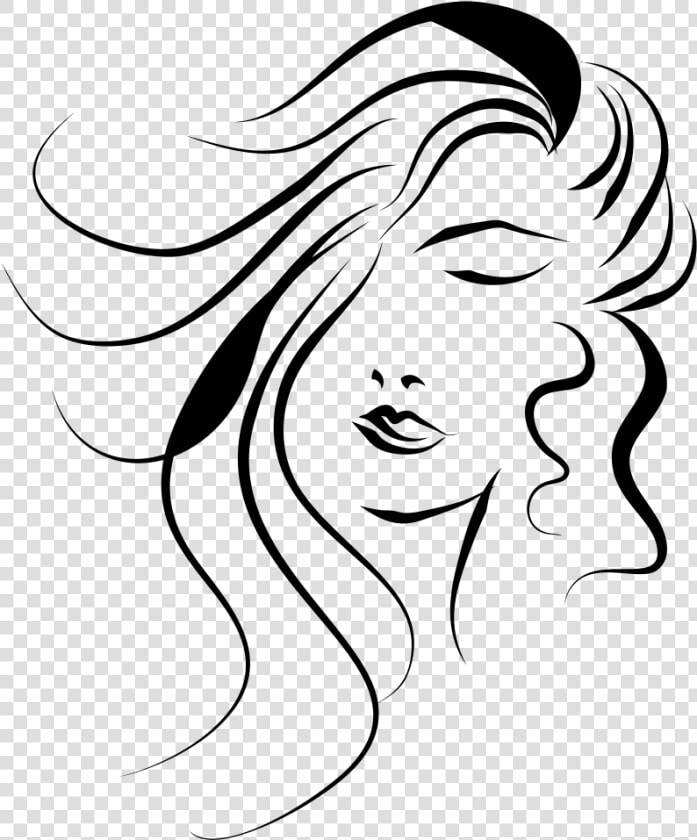 Woman S Face Line Art   Woman Face Vector Png  Transparent PngTransparent PNG