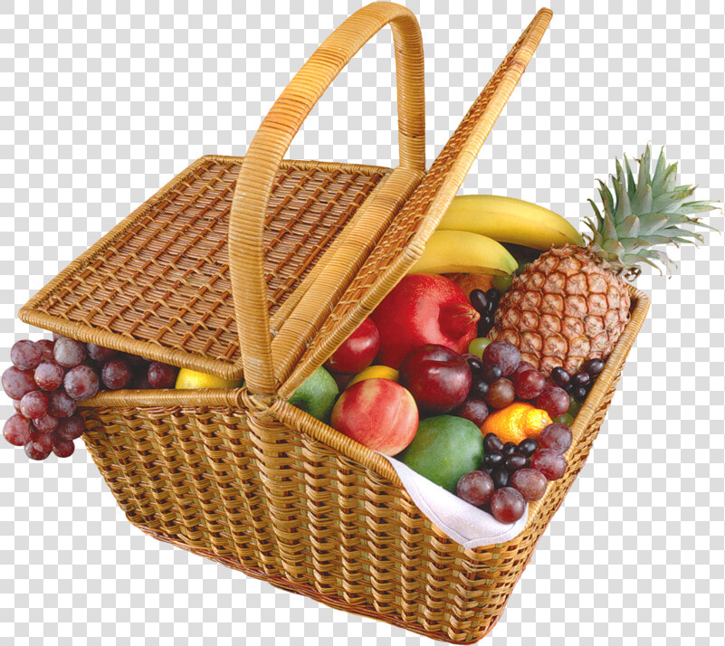 Fruits Transparent Basket Png   Picnic Basket In Png  Png DownloadTransparent PNG