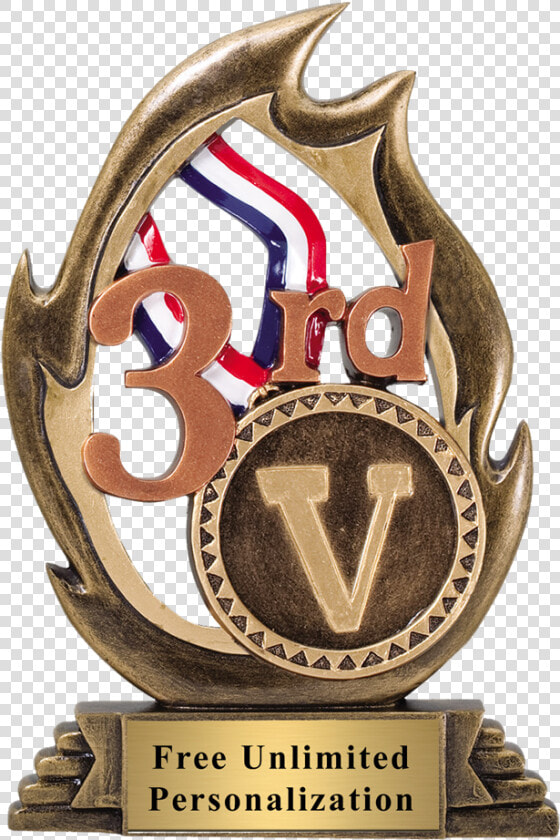 3rd Place Flame Trophy   Basketball Awards  HD Png DownloadTransparent PNG