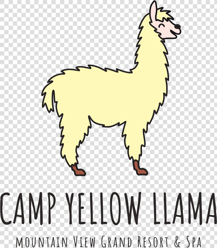 Camp Yellow Llama Logo   Yellow Llama  HD Png DownloadTransparent PNG