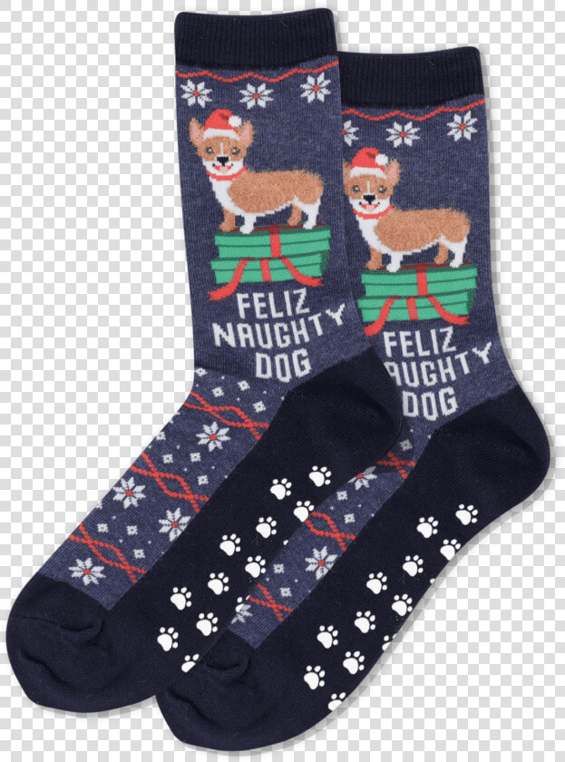 Women S Feliz Naughty Dog Socks Class Slick Lazy   Sock  HD Png DownloadTransparent PNG