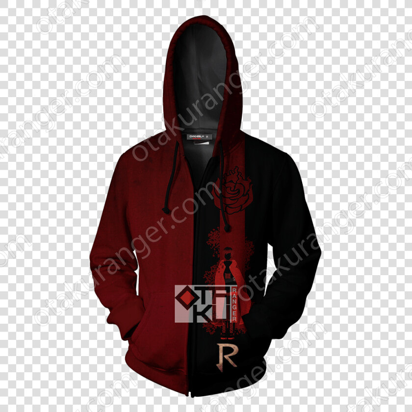 Rwby Ruby The Reaper Zip Up Hoodie   Hoodie  HD Png DownloadTransparent PNG