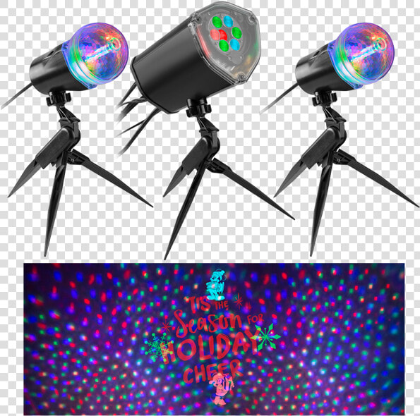 Mickey And Friends Lightsyncâ„¢ Led Projectionâ„¢ Spotlights   Gemmy  HD Png DownloadTransparent PNG