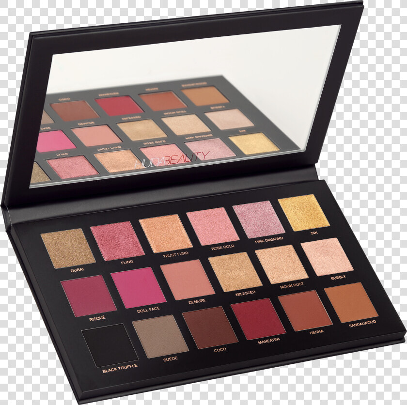 Rose Gold Palette Remastered    Hi res   Huda Rose Gold Palette  HD Png DownloadTransparent PNG