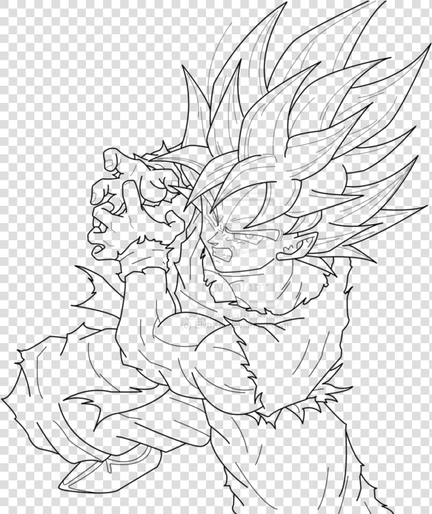 28 Collection Of Super Saiyan Blue Goku Coloring Pages   Goku Super Saiyan Dragon Ball Z Coloring Pages  HD Png DownloadTransparent PNG