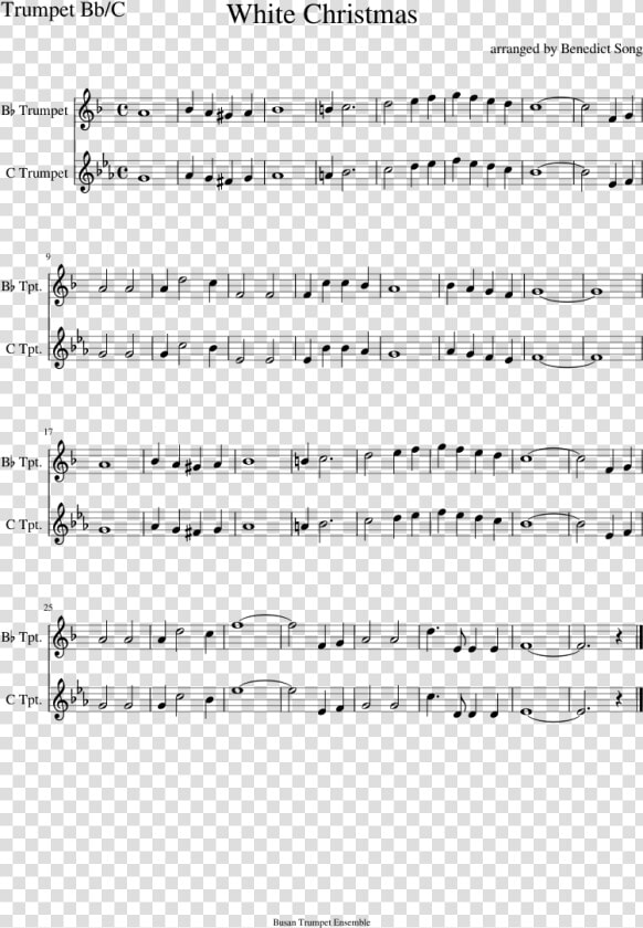 White Christmas Sheet Music Composed By Arranged By   Ll Go Where You Want Me  HD Png DownloadTransparent PNG