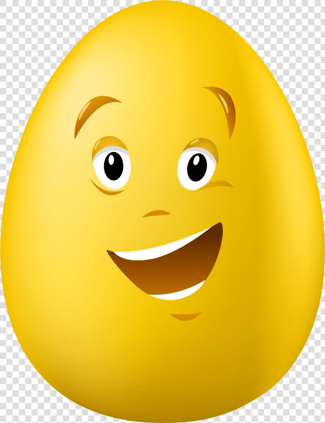 Transparent Easter Talking Yellow Egg Png Clipart Picture   Easter Egg Smiley Face  Png DownloadTransparent PNG