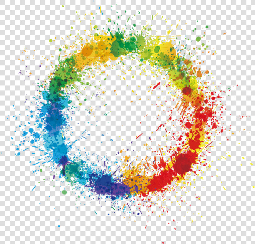 Color Colorful Splash Splashofcolor Red Yellow Green   Color Splash Circle Png  Transparent PngTransparent PNG