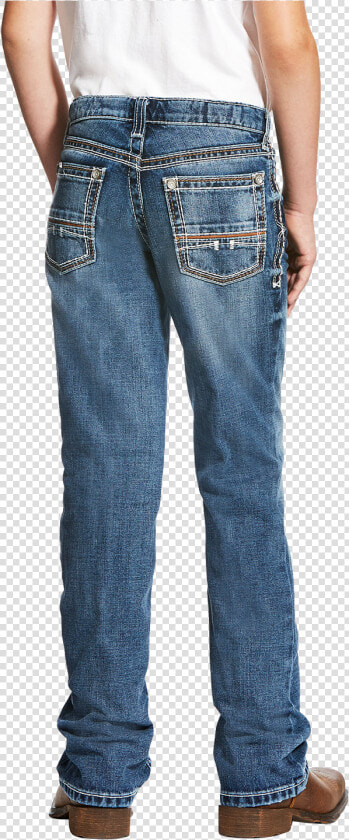 Ariat Boy S B4 Coltrane Boot Cut Jean   Ariat Jeans On Cowboys  HD Png DownloadTransparent PNG