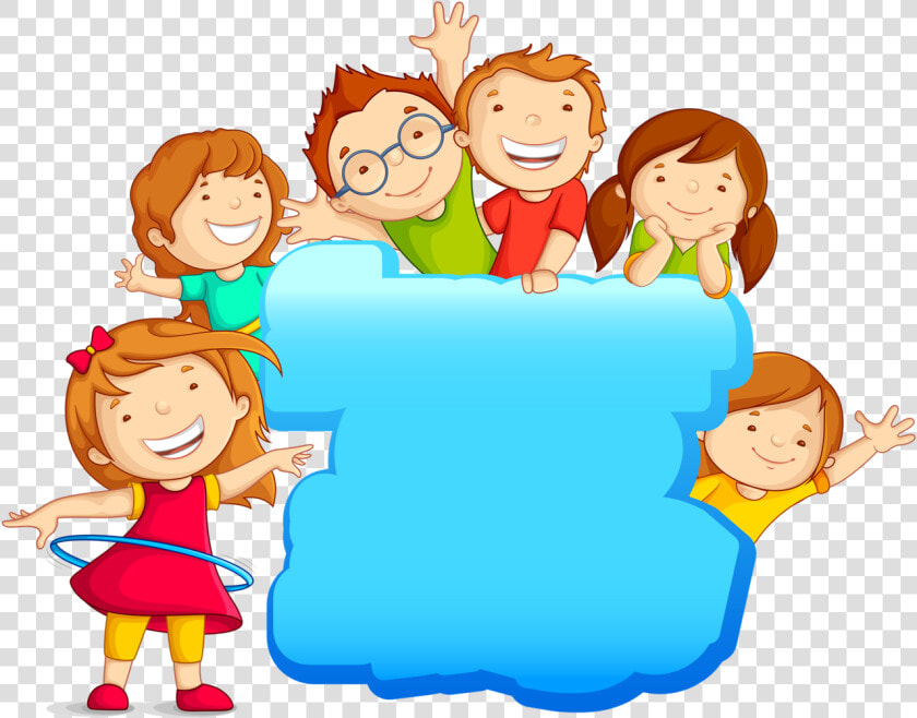 Picture Transparent Kids Running Outside Clipart   School Children Clipart Borders  HD Png DownloadTransparent PNG