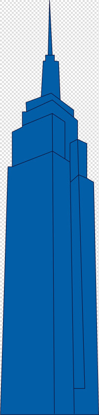 Transparent Empire State Building Clipart   Electric Blue  HD Png DownloadTransparent PNG