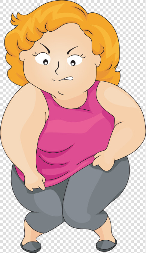 Woman Clip Art   Fat Woman Clipart  HD Png DownloadTransparent PNG