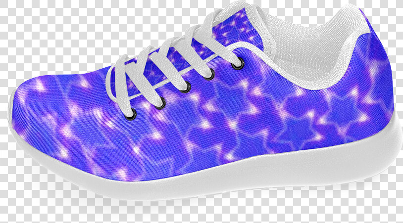 Zappy Blue Sparkling Stars Women’s Running Shoes   Running Shoe  HD Png DownloadTransparent PNG