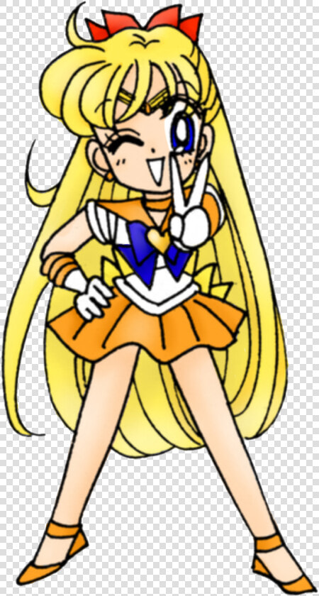 Transparent Sailor Venus Scan By Miss Dream   Cartoon  HD Png DownloadTransparent PNG