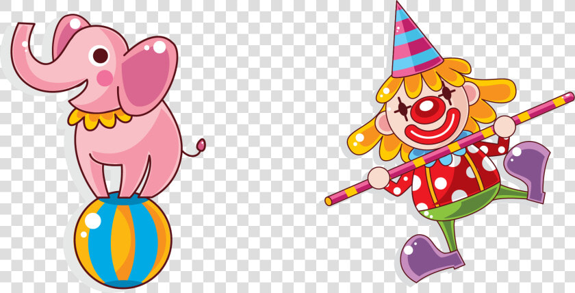 Transparent Artist Clipart   Circus Clowns Sticker  HD Png DownloadTransparent PNG