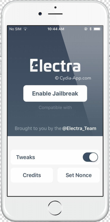 Electra Jailbreak Screen   Smartphone  HD Png DownloadTransparent PNG