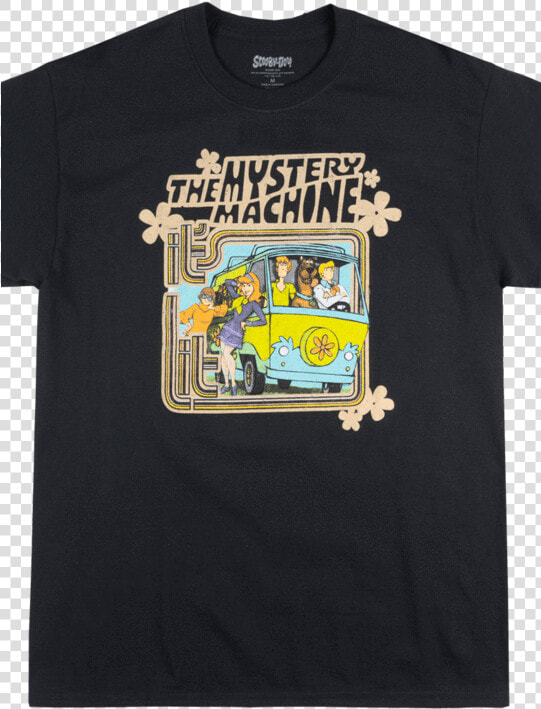 Scooby Doo Gang The Mystery Machine T Shirt Distressed   Active Shirt  HD Png DownloadTransparent PNG