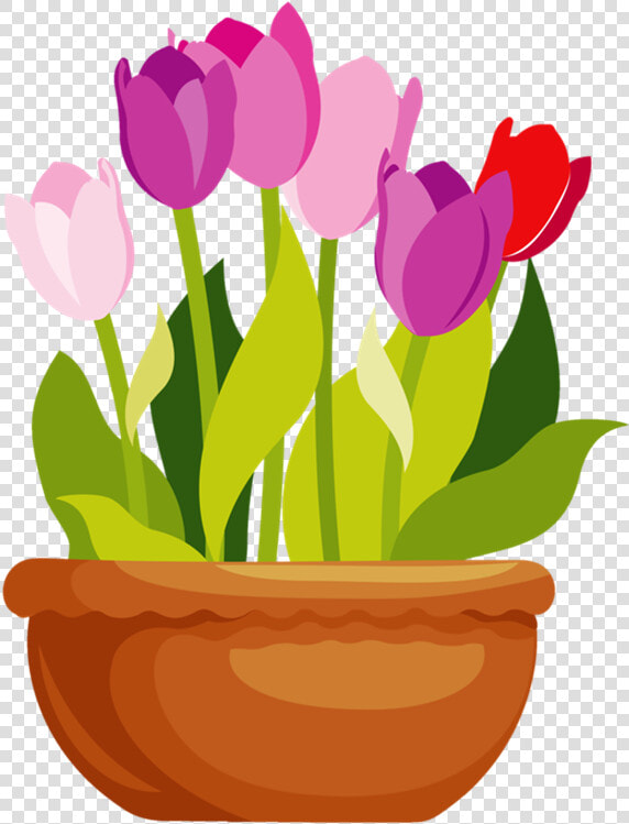 Clipart Flower Pot Clip Free Library Picture   Flower Pot Clipart Png  Transparent PngTransparent PNG