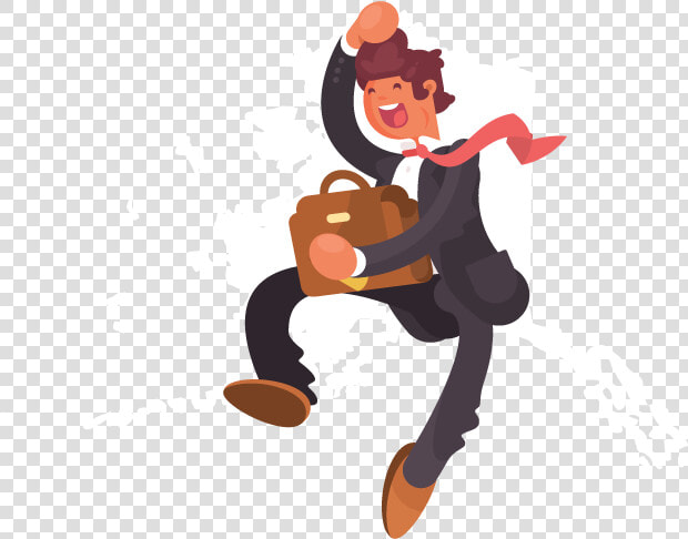 A Jumping Businessman In Front Of An Outline Of Alaska   Business  HD Png DownloadTransparent PNG